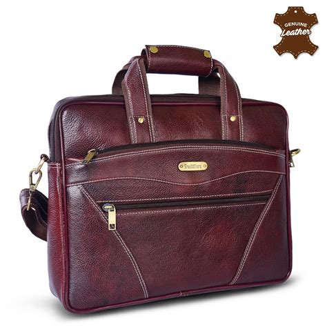 Leather Laptop Bag 36802 (BROWN) – SREELEATHERS