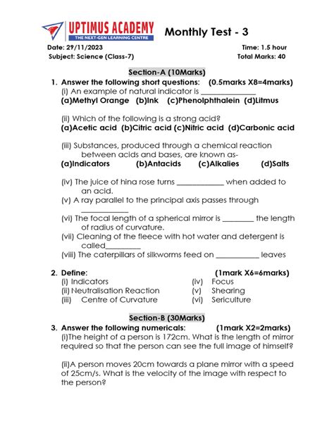 Class 7 Science Exam Tips 的图像结果
