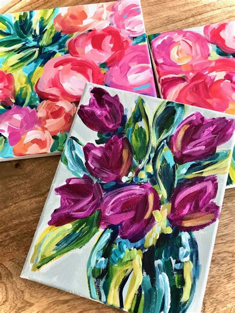 Image result for Acrylic Flower Painting Tutorial