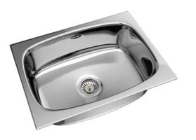 Single Bowl 560x457x205 mm SS Beta Series Glossy Finish Kitchen Sink ...