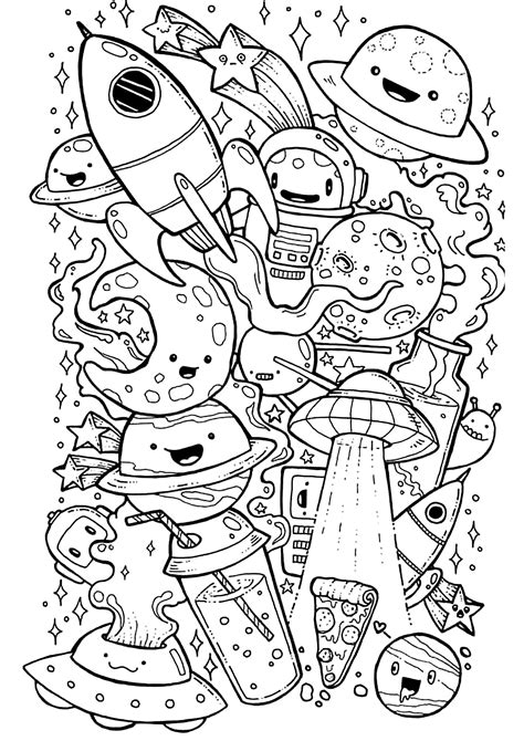 Doodle Art Coloring Pages