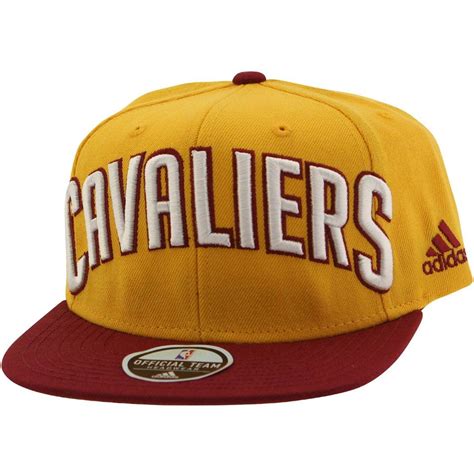 Adidas NBA Cleveland Cavaliers On Court Snapback Cap gold maroon