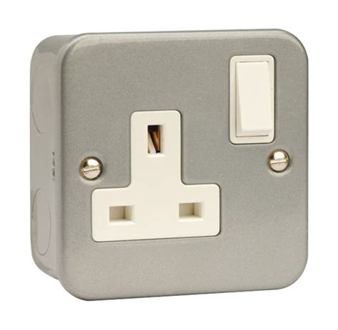 RS PRO | RS PRO Grey 1 Gang Plug Socket, 2 Poles, 13A, BS 1363, Indoor ...