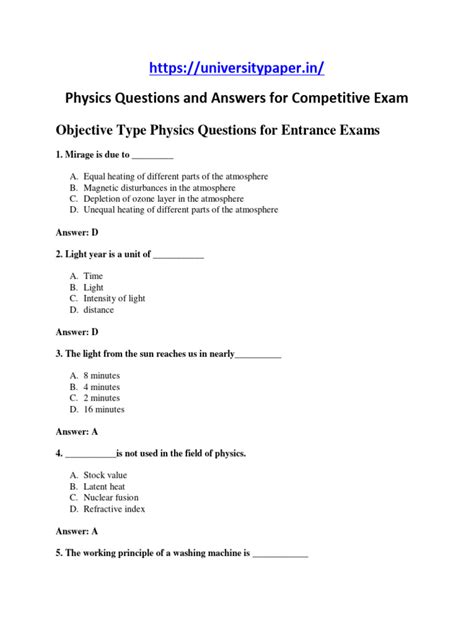 Physics Test Questions 的图像结果