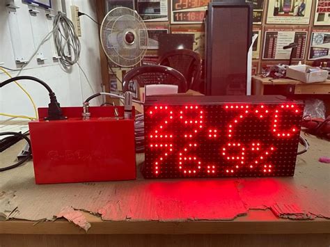 LED Temperature and Humidity Display board - Temperature Monitoring ...