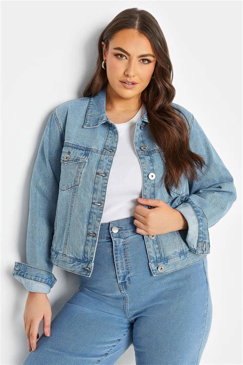 YOURS Plus Size Light Blue Denim Jacket | Yours Clothing