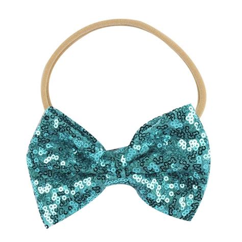 Iuhan Sequin Headband Gilrs Bow Sequin Elastic Hair Head Hairband ...