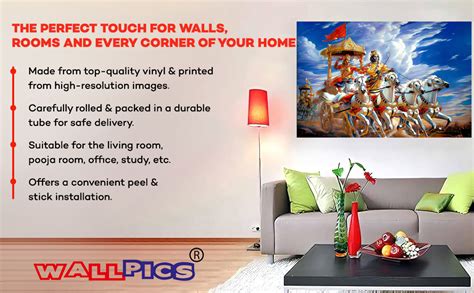 wallpics® Lord Krishna Arjun on Chariot | Sarathi | Mahabharat Gita ...