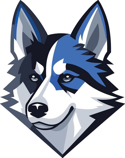 Bold and stylish husky logo, perfect for branding, gaming, and sports ...