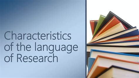 Language Of Research Ppt
