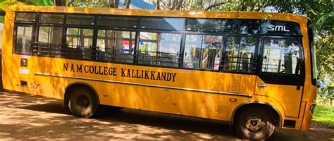 College Bus Service| NAM College Kallikkandy