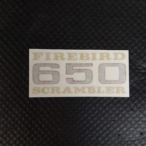 BSA Firebird Scrambler Side Cover Vinyl Transfer / Sticker 1969/70 ...