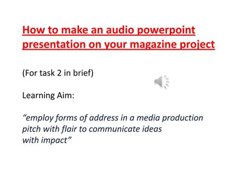 PowerPoint Audio Animation Tutorial 的图像结果