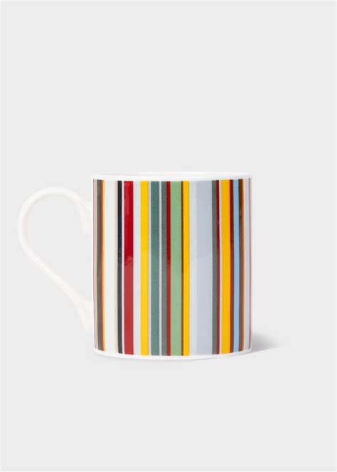 'Signature Stripe' Bone China Mug