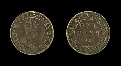 CANADA 1 cent 1907 H