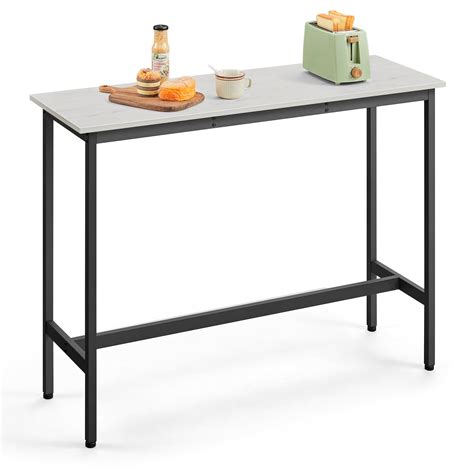 Amazon.com: VASAGLE Bar Table, Narrow Long Bar Table, Kitchen Dining ...