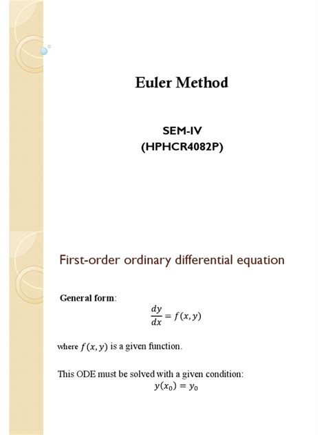 Euler Method Tutorial 的图像结果