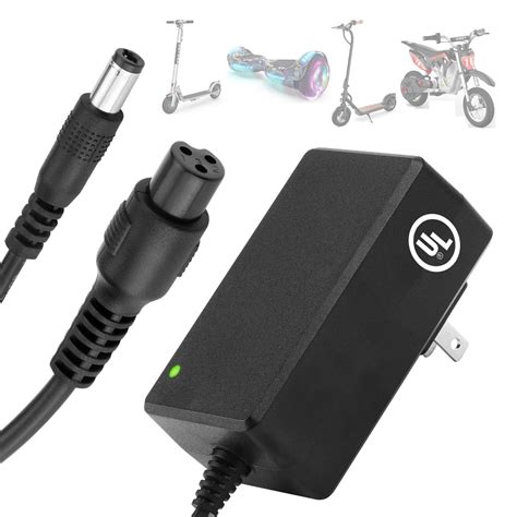 42V Electric Scooter Charger UL Certified, 2 Plugs for Hover-1 Gotrax ...