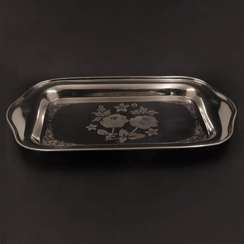 Spillbox Stainless Steel Multipurpose Serving Tray| Poonam|SS Tray|Food ...
