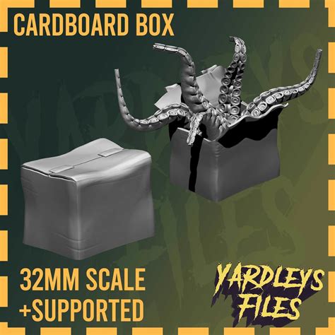 Box of Shadows 32mm Cardboard Box DnD Mimic 3D model 3D printable ...