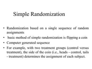 Image result for Types of Randomization