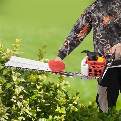 Handheld Gas Powered Hedge Trimmer, 0.65KW Gas Powered Petrol Hedge ...