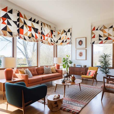 Mid Century Modern Window Treatments Franciscan Diamond Starburst