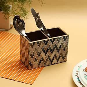 DULI Engineered Wood Multipurpose Stand, Cutlery Holder, Spoon Stand ...