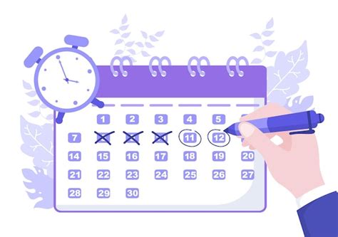 Kalender-Hintergrund-Vektor-Illustration mit Kreiszeichen für Planung ...