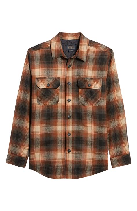 Pendleton Plaid Regular Fit Wool Flannel Shirt Jacket, $219 | Nordstrom ...