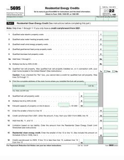 Image result for Example of Form 5695 2020