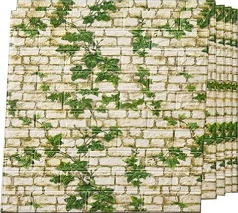 WOW Interiors 3D White Brick Wallpaper for Wall PE Foam Wall Stickers ...