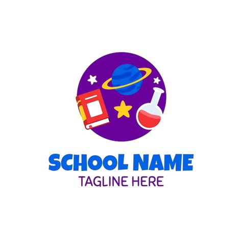 Hand tekenen basisschool logo ontwerp | Gratis Vector