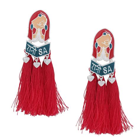 Truck Art 'Ranisa' Tassels Adorned Earrings – VOYLLA