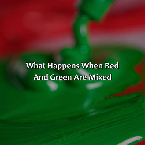What Color Do Red And Green Make - colorscombo.com