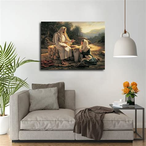 Buy Jesus Christ Talking with The Samaritan Woman Poster Catholic ...