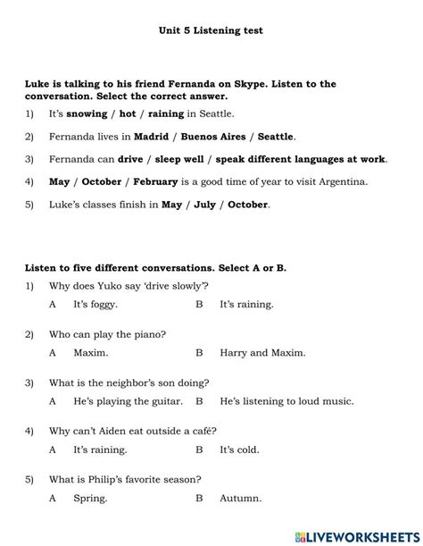 Image result for Listen 6 Practice Problems Unit 5