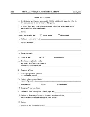 Fillable Online FORM 4 Application for Export Permit. Declared pest ...