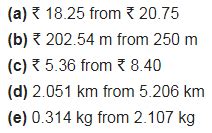 Subtract: (a) ₹ 18.25 from ₹ 20.75 - CBSE Class 6 Maths - Learn CBSE Forum
