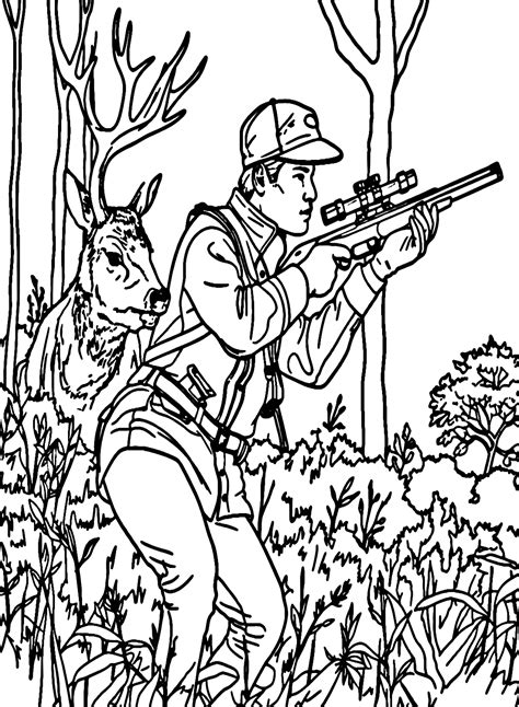 Hunting Coloring Pages 11 Printable for Free Download