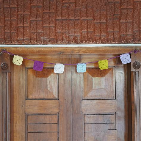 Buy Multi-coloured Square Crochet Hanging Online On Zwende
