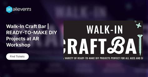 Walk-In Craft Bar | READY-TO-MAKE DIY Projects at AR Workshop, AR ...