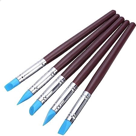 worison Rubber Tip Paint Brushes for Sculpture, Pottery, Color Shaping ...
