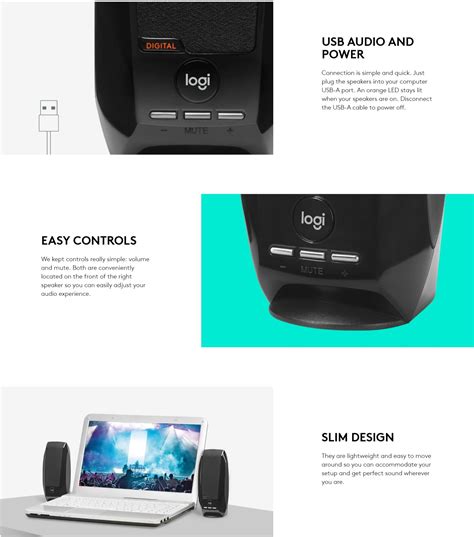 Accessories :: Speakers :: Bluetooth Speakers :: Logitech Digital USB ...