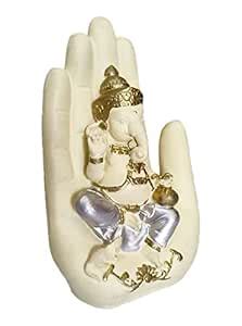 Buy Kuber Industries Polyresin Handcrafted Palm Ganesha Idol Showpiece ...