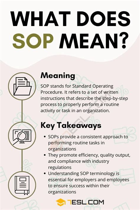 SOP Meaning: What Does SOP Stand For? • 7ESL