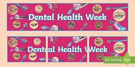 Dental Health Week Display Banner (teacher made) - Twinkl
