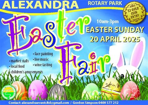 Alexandra Easter Fair, Alexandra Rotary Park, 20 April 2025 | AllEvents