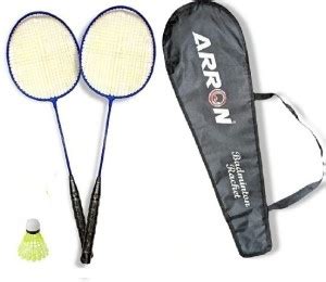 ARRON PACK OF 2 PIECE BADMINTON RACKET WITH 1 PIECE SHUTTLE AND ...