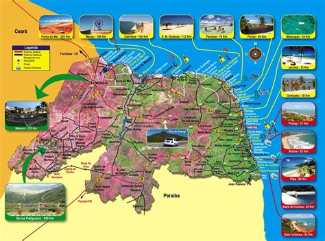 Mapa de Natal RN: Sobre as Praias e Pontos Turísticos